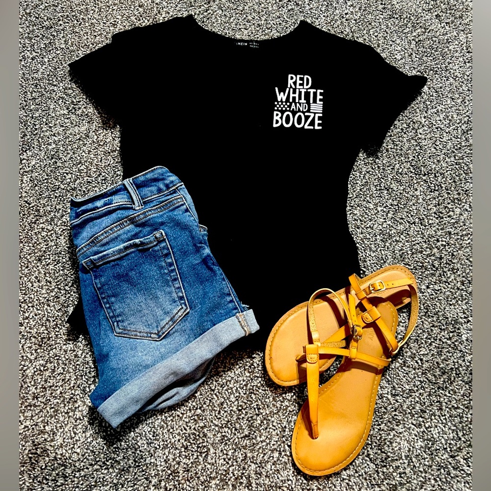 Red White and Booze SHEIN size S